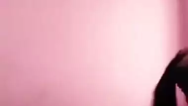 Whorey Indian comes out of shower with naked XXX body and dresses up