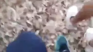 Village Young Teen Couple Sneaky Sex in the Forest