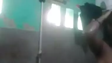 Village bhabi bathing