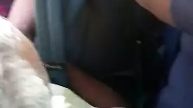 tamil hot big boobed college girl teasing oldman in bus:2