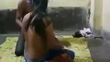 Man approaches Desi girlfriend from behind and feels up her XXX boobies