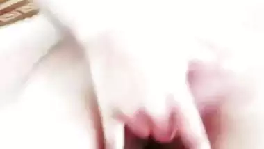 Big boobs horny girlfriend fingering on live call